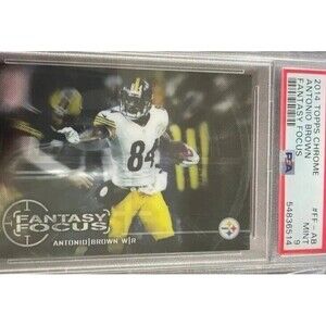 NFL ANTONIO BROWN 2014 PSA 9 TOPPS CHROME #FF-AB  FANTASY FOCUS